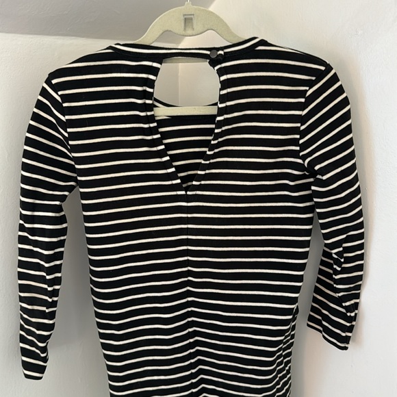 Madewell Striped Long-Sleeve Dress XXS - Picture 2 of 2